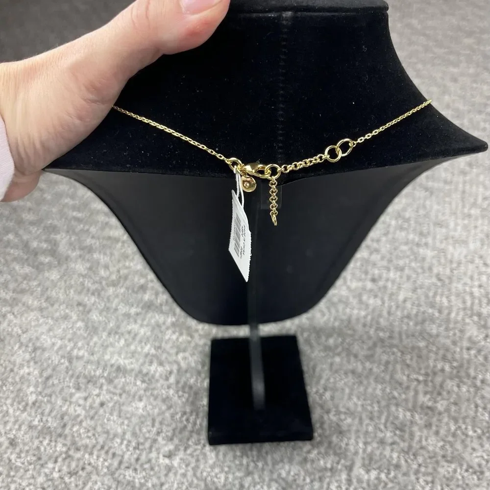 J.Crew Gold Tone Initial U Letter Pendant Chain Necklace Women Jewelry Delicate